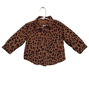 Baby Gap Leopard Print Shirt Jacket